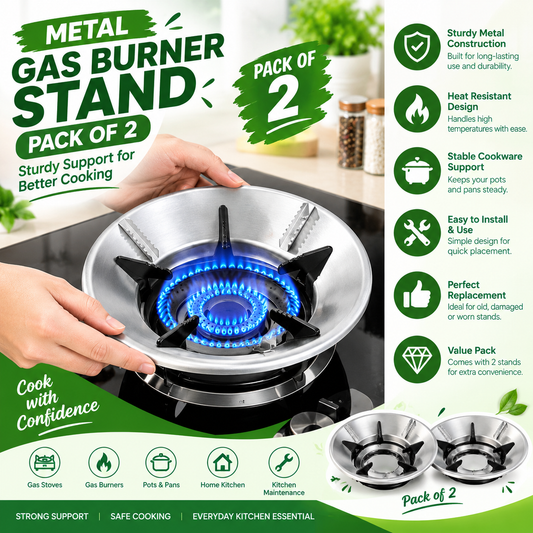 METAL GAS BURNER STAND (PACK OF 2)