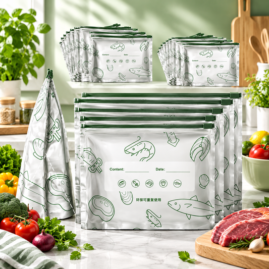 Balummi Reusable Fresh Lock Food Storage Bags – Pack of 10