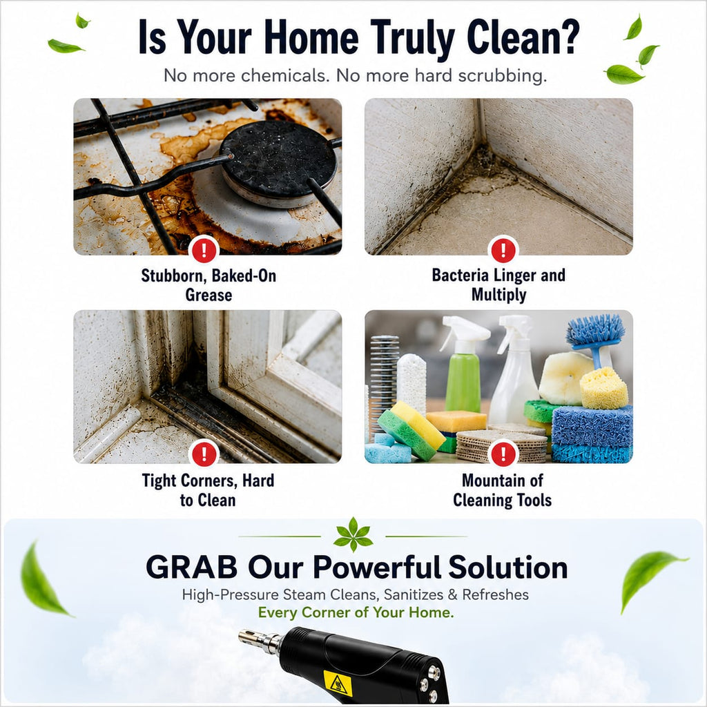 High-Pressure Steam Cleaner with High-Temperature Output