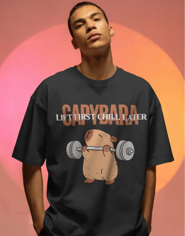 Capybara Gym Graphic T-Shirt