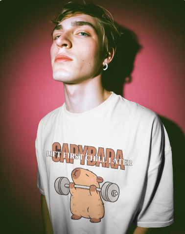 Capybara Gym Graphic T-Shirt