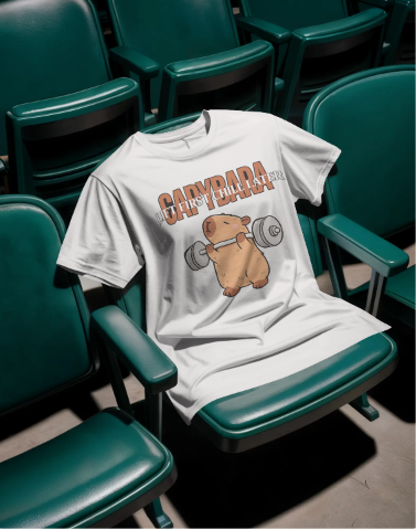 Capybara Gym Graphic T-Shirt