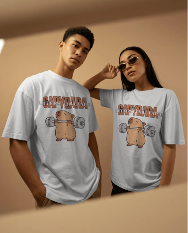 Capybara Gym Graphic T-Shirt