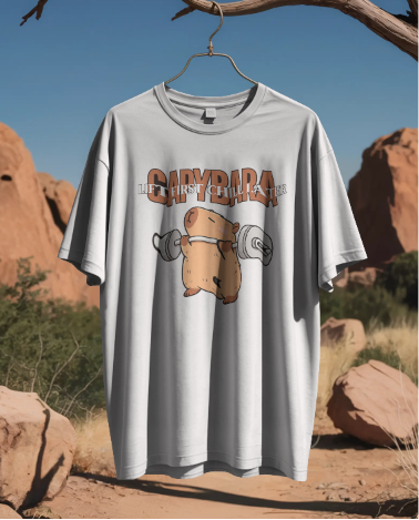 Capybara Gym Graphic T-Shirt